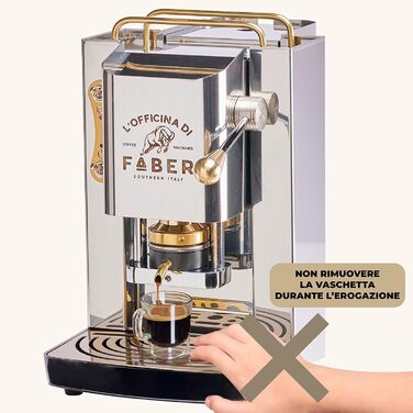 Кавомашина Faber Pro Deluxe з міді та вафельниці з Ese паперу 44 мм (з нержавіючої сталі)