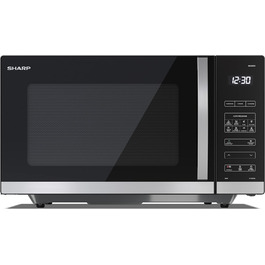 Мікрохвильова піч SHARP QS302AEB, 900 Вт, 10 режимів, функція розморожування, чорна
