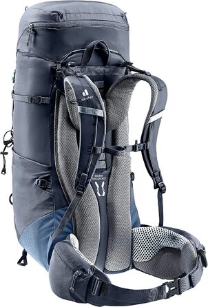 Рюкзак для трекінгу Deuter Aircontact Lite 50+10 л, легкий, чорний-синій