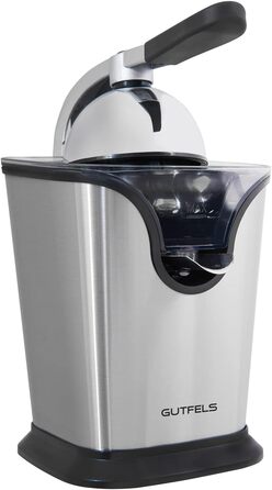 Соковижималка для цитрусів GUTFELS JUICE 3020, 100 Вт, нержавіюча сталь, 2 насадки, стійка основа