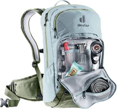 Жіночий велосипедний рюкзак Deuter Attack 14 SL із захистом, 14 л, зелений/хакі