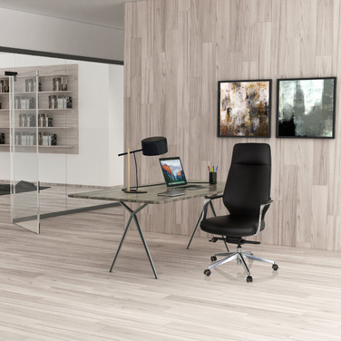 Крісло керівника / офісне крісло VELVET штучна шкіра чорний hjh OFFICE