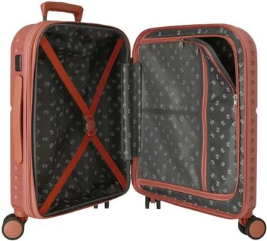 Дорожня валіза Pepe Jeans Jane, 40x55x20 см, чорна, терракотова, розширювана, для ручної поклажі