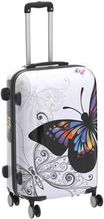 Валіза BEIBYE Butterfly M: жорсткий дорожній кофер з полікарбонату, Trolley з TSA-замком, середній розмір