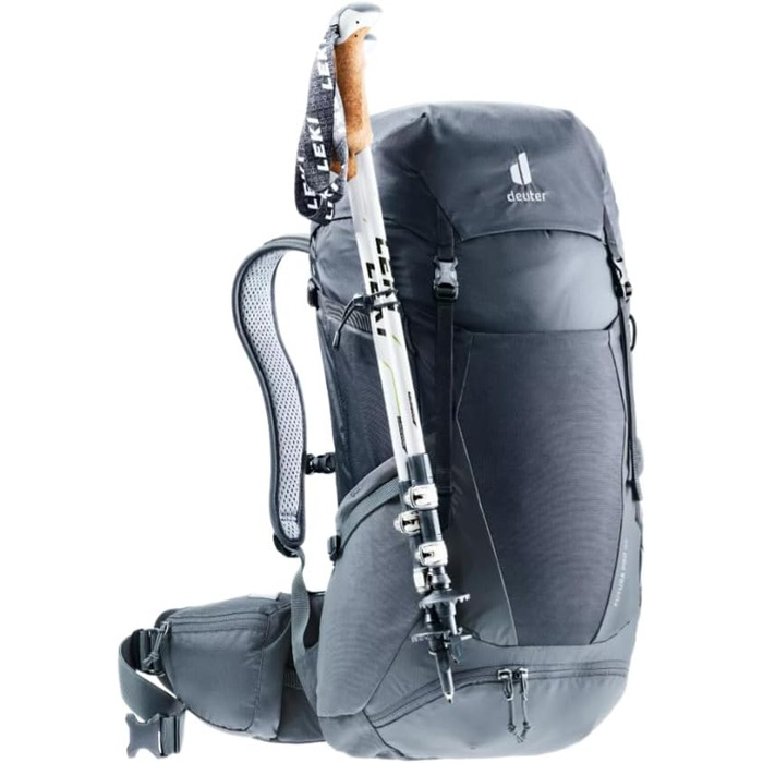 Рюкзак для туризму Deuter Futura Pro 36 чорний-графіт з гідросистемою