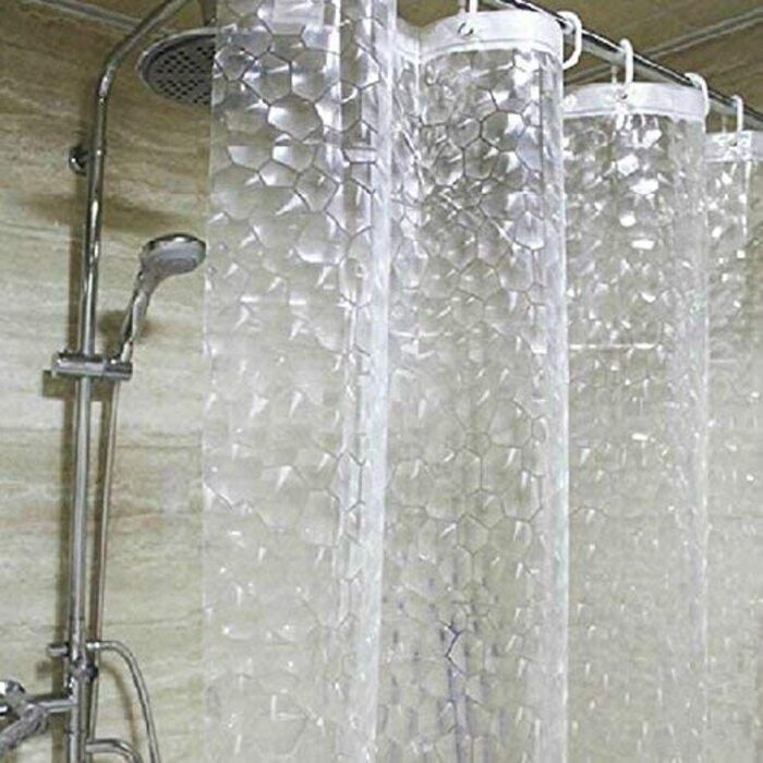 Прозора шторка для душу Ecent EVA, водонепроникна, проти цвілі, 80x180 см, товста, Куби