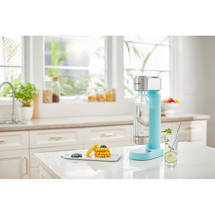 Сифон для газування води Philips GoZero ADD4902BK/10, пластиковий, 1 літр, чорний