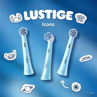 Смінні насадки для електричної зубної щітки Oral-B iO Ultimative Reinigung для дітей (Stitch), білі, 4 шт.