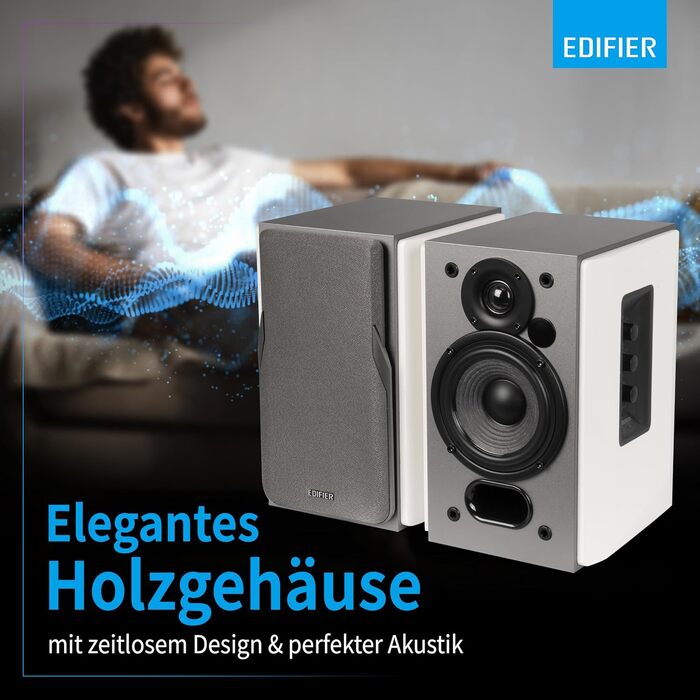 Акустична система Edifier Studio R1380DB 2.0 Bluetooth 5.1 (42 Вт) з пультом ДУ та регулятором басів/високих частот для TV, PC, смартфону