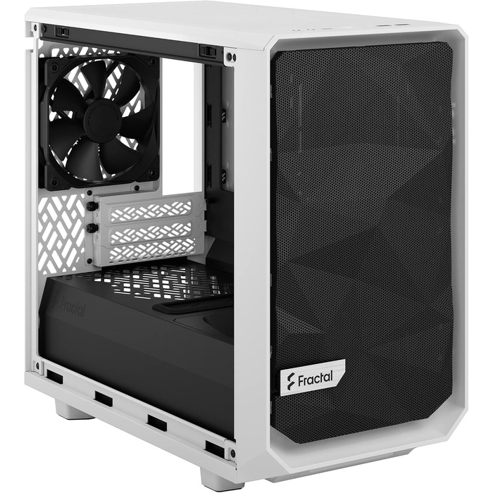 Корпус Fractal Design Meshify 2 Nano White TG Clear Tint, білий, скляна панель, компактний, для ігрових ПК