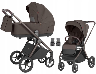 Дитячий візок 2в1 Carrello Ultra New з адаптерами, колір Chestnut Beige