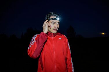 Світлодіодний налобний ліхтар Brennenstuhl LuxPremium, 100 люмен, CREE LED, 60 м, IP44, для бігу, з батарейками