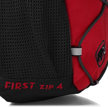 Дитячий рюкзак Mammut First Zip 4 л, чорний/червоний, 28x15x22 см