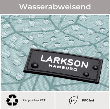 Велосипедна сумка-рюкзак LARKSON Tammo 2-в-1 на багажник, водовідштовхувальна, м'ятна, для жінок і чоловіків, поліестер