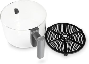Аерофритюрниця Lauben Glass&Grill 3в1 5500BG, 5,5 л, скляний кошик, 6 програм, гриль і сковорода