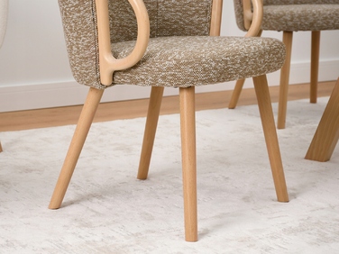 Стілець Mebel-Partner, тканина, бежевий, 1 шт.