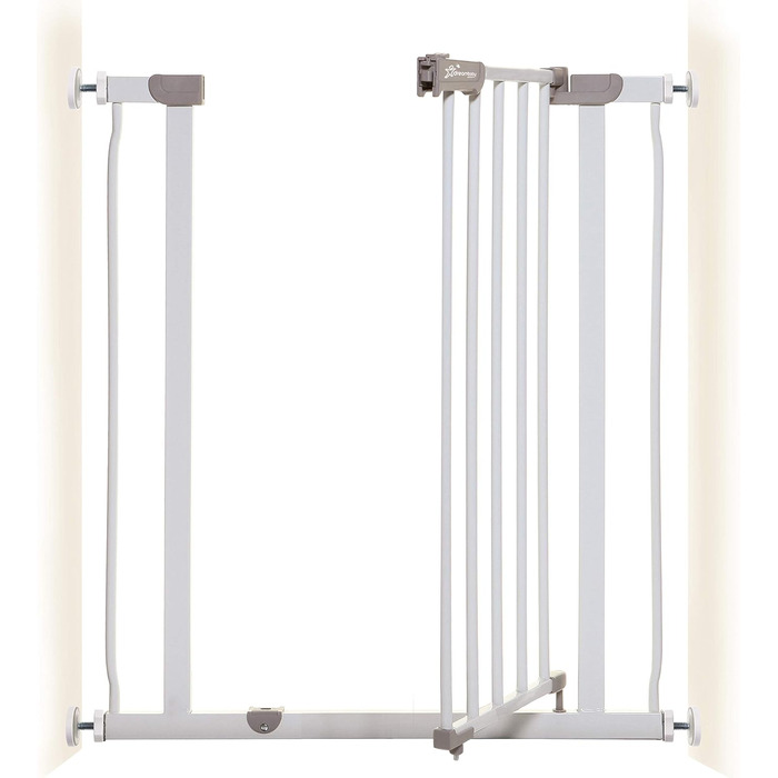 Захисні дитячі ворота Dreambaby AVA Slimline білі 61-68 см для дверей та сходів – з механізмом фіксації під тиском