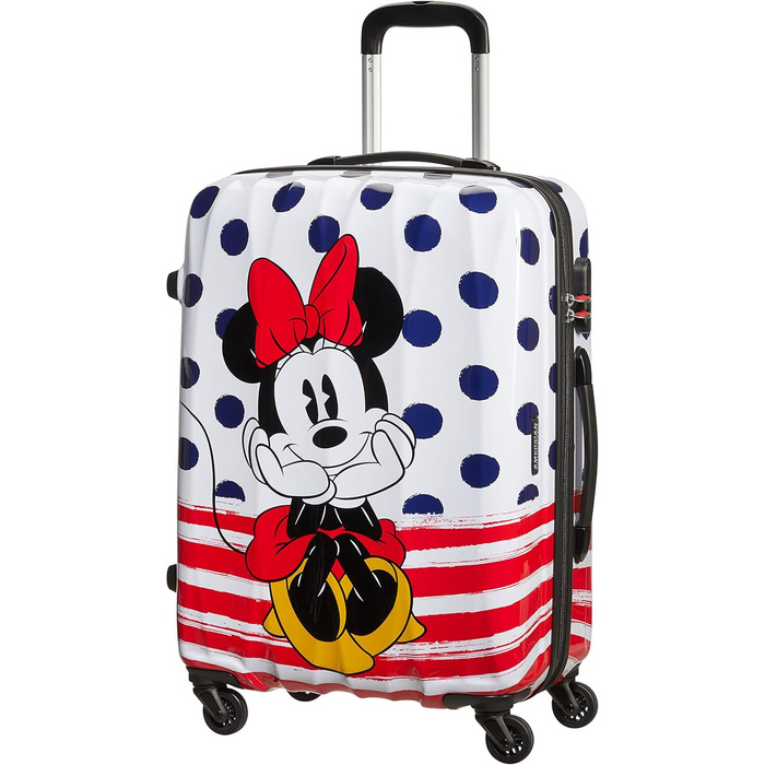 Валіза American Tourister Disney Legends Minnie Blue Dots, синя з крапками, для подорожей