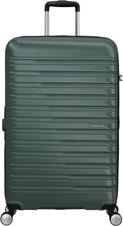 Валіза American Tourister Flashline Spinner L 78 см, 100/109 л, зелена (Dark Forest), жорсткий корпус