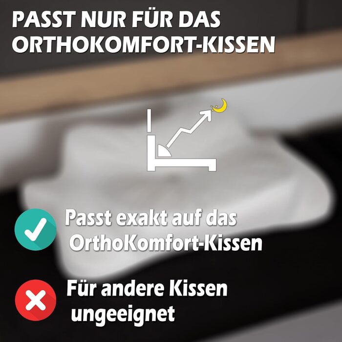Подушка для шиї з Memory Foam, ергономічна, Oeko-TEX®, регулює температуру, з чохлом (біла, запасний чохол)