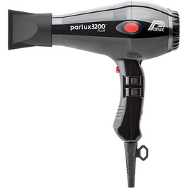 Фен Parlux 3200 Plus чорний, професійний, італійський