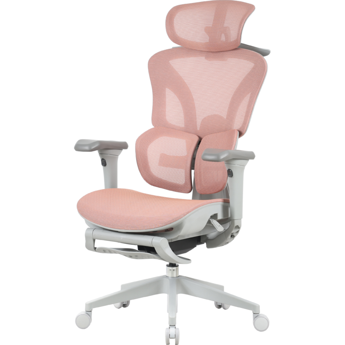 Крісло офісне OfficePro Elite OC950GLP Gray/Light Pink
