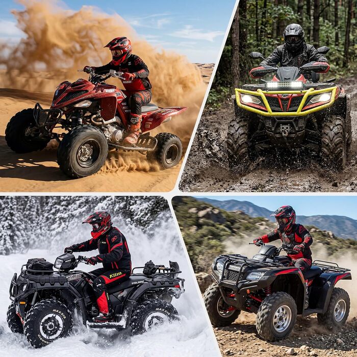 Водонепроникний чохол для квадроцикла NEVERLAND Quad ATV XXXL (256 x 110 x 120 см), чорно-сріблястий