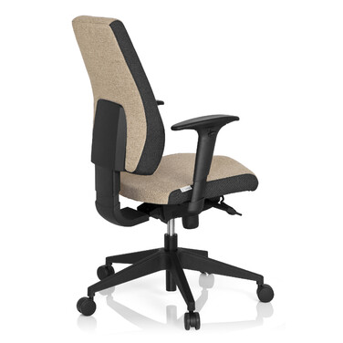 Офісне крісло / поворотне крісло PRO-TEC 500 Тканина темно-сірий/бежевий hjh OFFICE