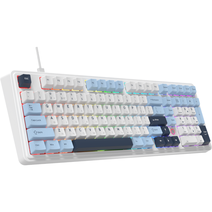 Дротова магнітна клавіатура Ajazz AK980 MAX Magnetic switches Blue White Dark Blue (AK980-MAX-M-BWD)