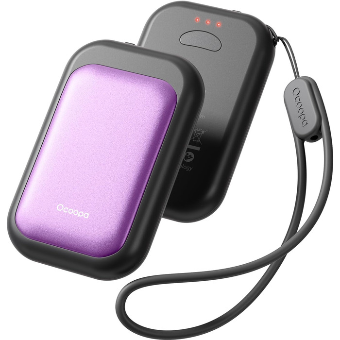 Електричні грілки для рук OCOOPA UT4 5000mAh - 2 шт. Ультракомпактні, водонепроникні, швидкий нагрів, для зими, USB