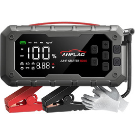 Powerbank для автомобіля ANFLAG 7000A з компресором 160PSI, 26800mAh, підтримка бензинових та дизельних двигунів (до 14.0L), PD65W, LED-ліхтар