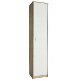 Стелаж Meble Bestseller 39 x 180 x 35 см, білий, дуб сонома