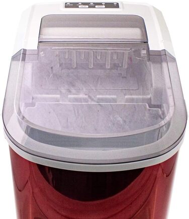 Льодогенератор нержавіюча сталь Ice Maker для дому червоний