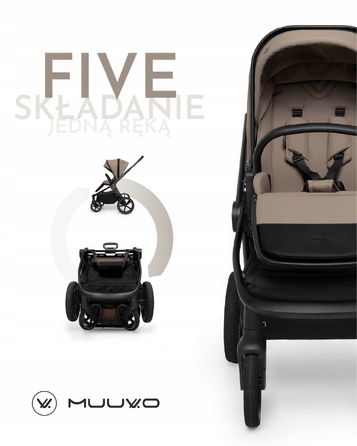 Дитячий візок 2в1 Muuvo FIVE Mokka