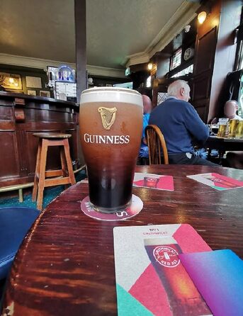 Набір пивних келихів Guinness 4 шт по 568 мл з логотипом та арфою