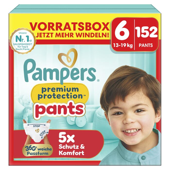 Підгузки-трусики Pampers Premium Protection Pants розмір 4 (9-15 кг), 168 шт, для максимального комфорту та захисту