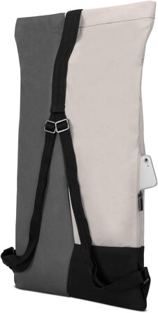 Рюкзак Johnny Urban Oskar Rolltop для спорту та подорожей, водовідштовхувальний, антивандальний, пісочно-сірий, для жінок і чоловіків