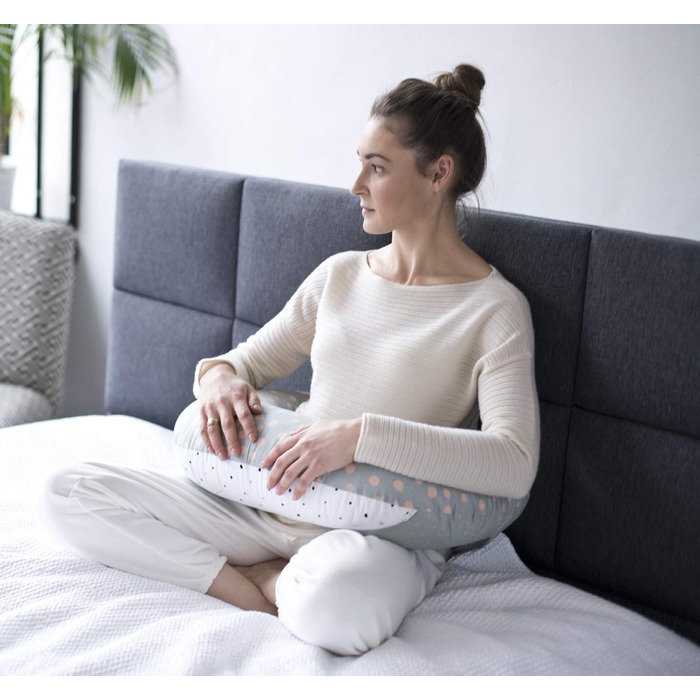 Подушка для годування Motherhood Stillkissen, ергономічна, Оeko-Tex Standard 100, (Kleckse Apricot)