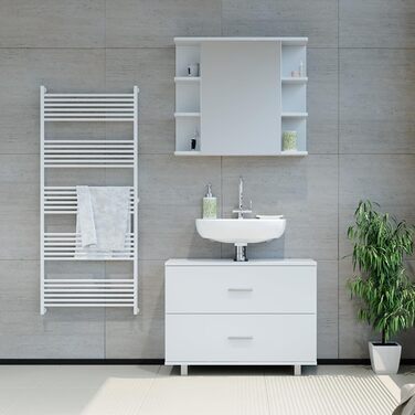 Тумба під умивальник Vicco Ilias, дуб Goldkraft/антрацит, 80x60,8 см