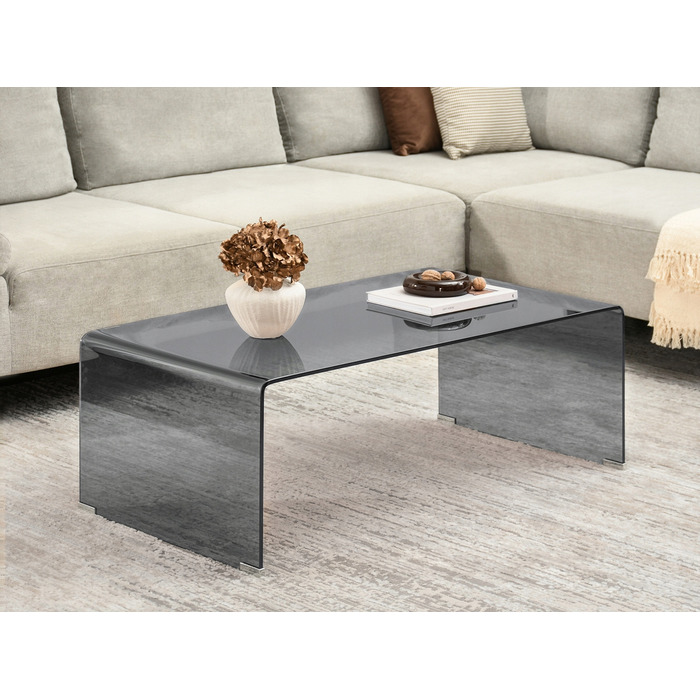 Журнальний стіл Mebel-Partner прямокутний 110 x 60 x 40 см, антрацит/графіт/сірий