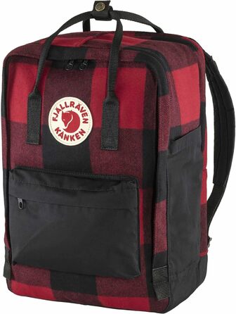 Рюкзак Fjällräven Kånken Re-Wool для ноутбука 15'' унісекс, червоний/чорний, 40x28x16 см