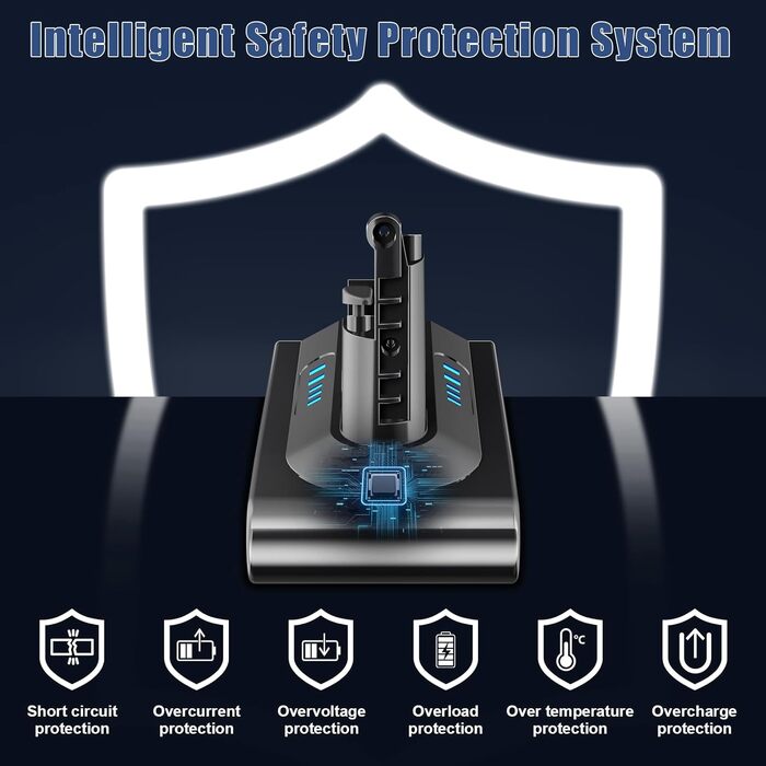 Акумулятор Li-ion V10 8000mAh/8.0Ah для пилососа Dyson V10 SV12 Animal Absolute Motörhead Fluffy Total Clean сіро-коричневий
