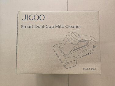 Пилосос для пилових кліщів JIGOO J300 з сенсором, UV-лампою та LED-індикатором, 500 Вт, для алергіків, видаляє 99,9% алергенів з матраців, ліжок і диванів