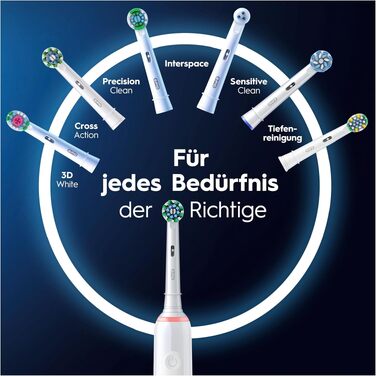 Електричні зубні щітки Oral-B Pro 3 3900 (набір 2 шт) + 3 смінні насадки, 3 режими чищення, 360° контроль тиску, White/Black