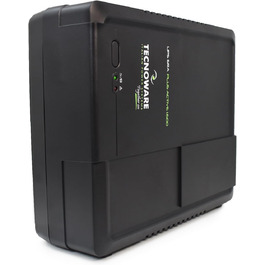 UPS Tecnoware ERA PLUS DC: Джерело безперебійного живлення для Wi-Fi та відеоспостереження, Powerbank 8800mAh, POE 24V/48V, захист від перепадів напруги та відключень до 240 хв