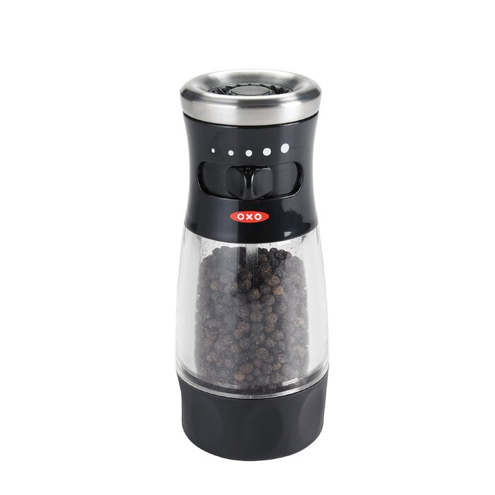 Перцемолка OXO для перцю, чорна, ручна