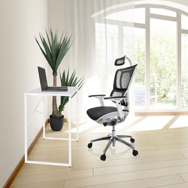 Комп'ютерний стіл EASY UP H I, 78 x 46 см, білий, hjh OFFICE