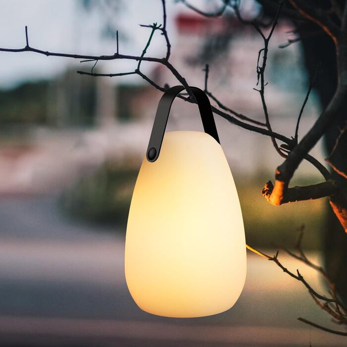 Портативна LED акумуляторна лампа FUYO для столу, бездротова, з регулюванням яскравості, 8 кольорів, для саду, спальні, вітальні, барбекю, декору, глянцева