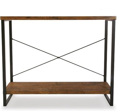 Консольний стіл Versa Taline для передпокою, сучасний, 80x30x100 см, чорний, дерево та метал