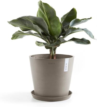 Квітчар Ecopots Taupe: великий горщик для квітів, 40x40x34.8 см